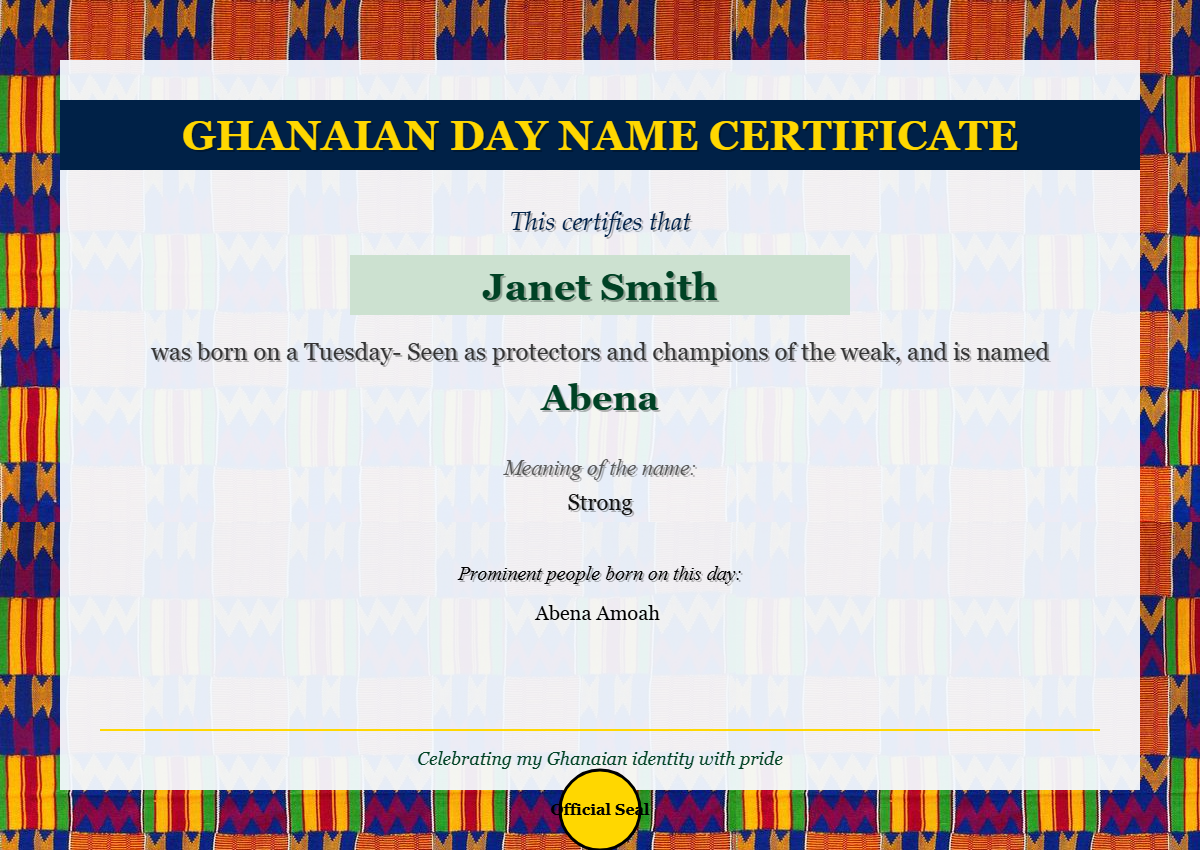 Kente Fabric Style