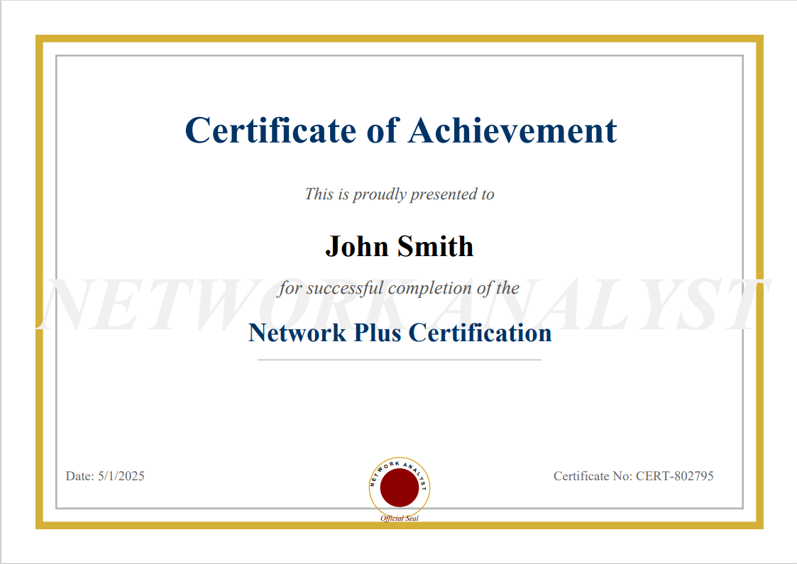 Network+ Certificate
