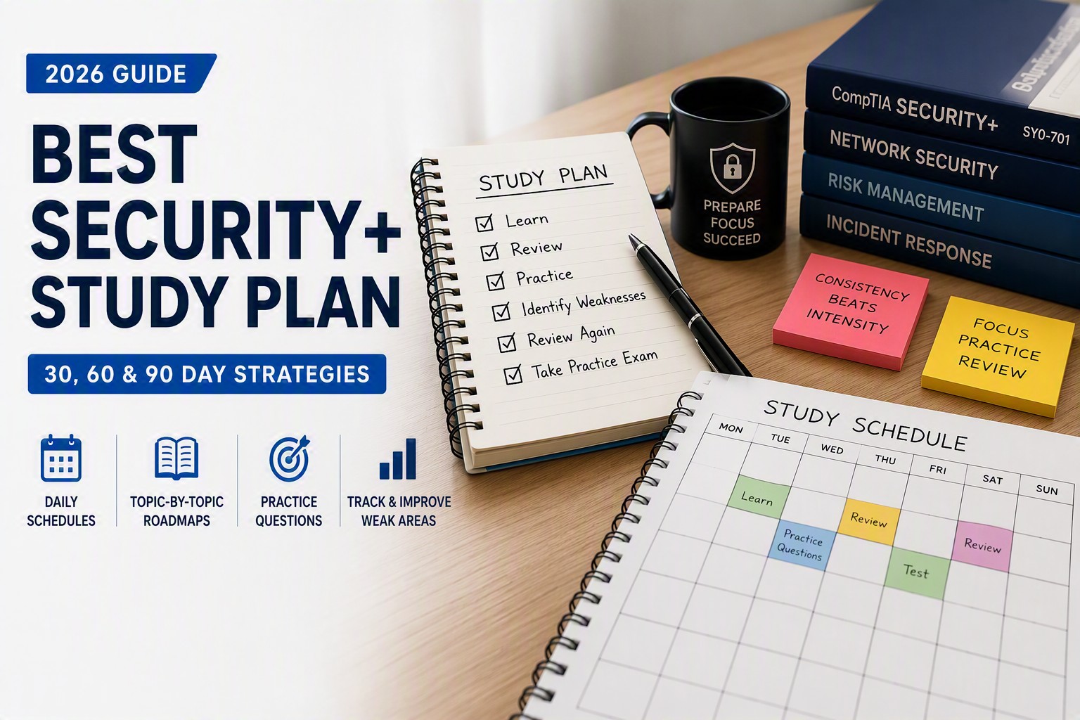 Security+ SY0-701 study plan and exam preparation